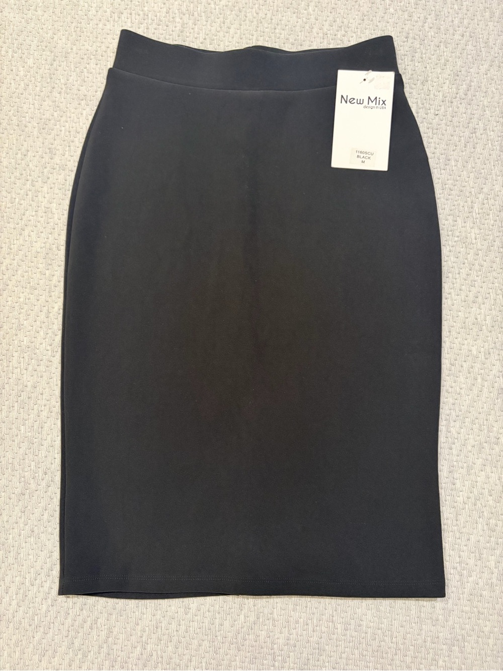 New Mix Black Slim Pencil Skirt